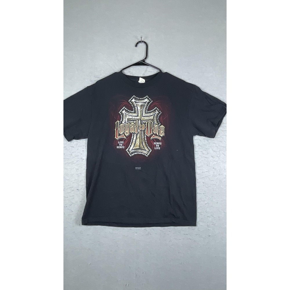 Kerusso Shirt Mens Large Loyal to One Cross Christian‎ Graphic Tee Acts 4:12